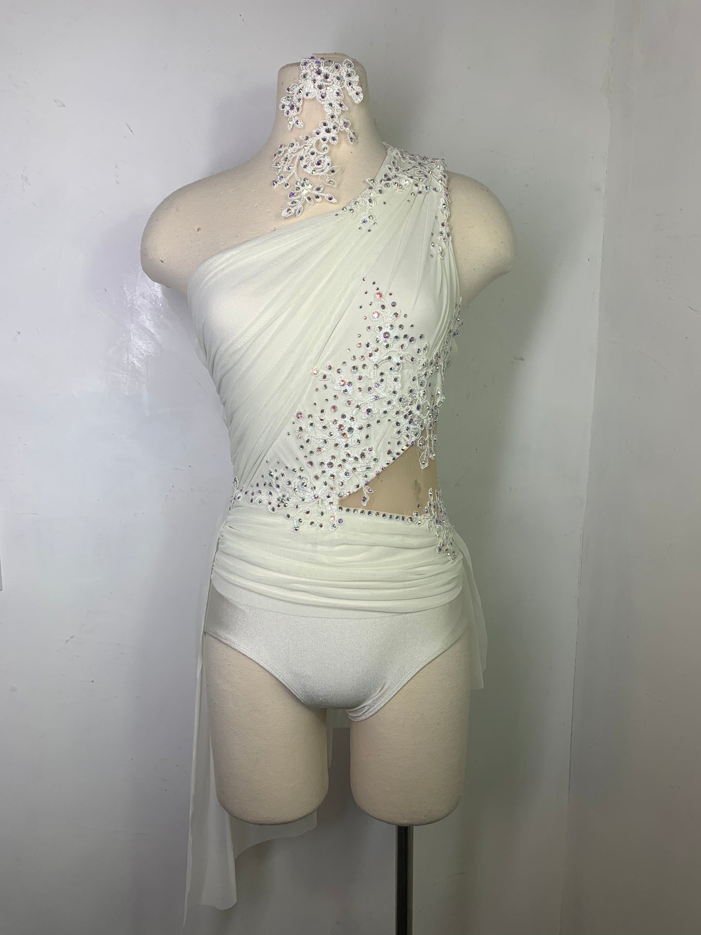 white lyrical dance dress ATHENA Ivory SA lyrical dance costume
