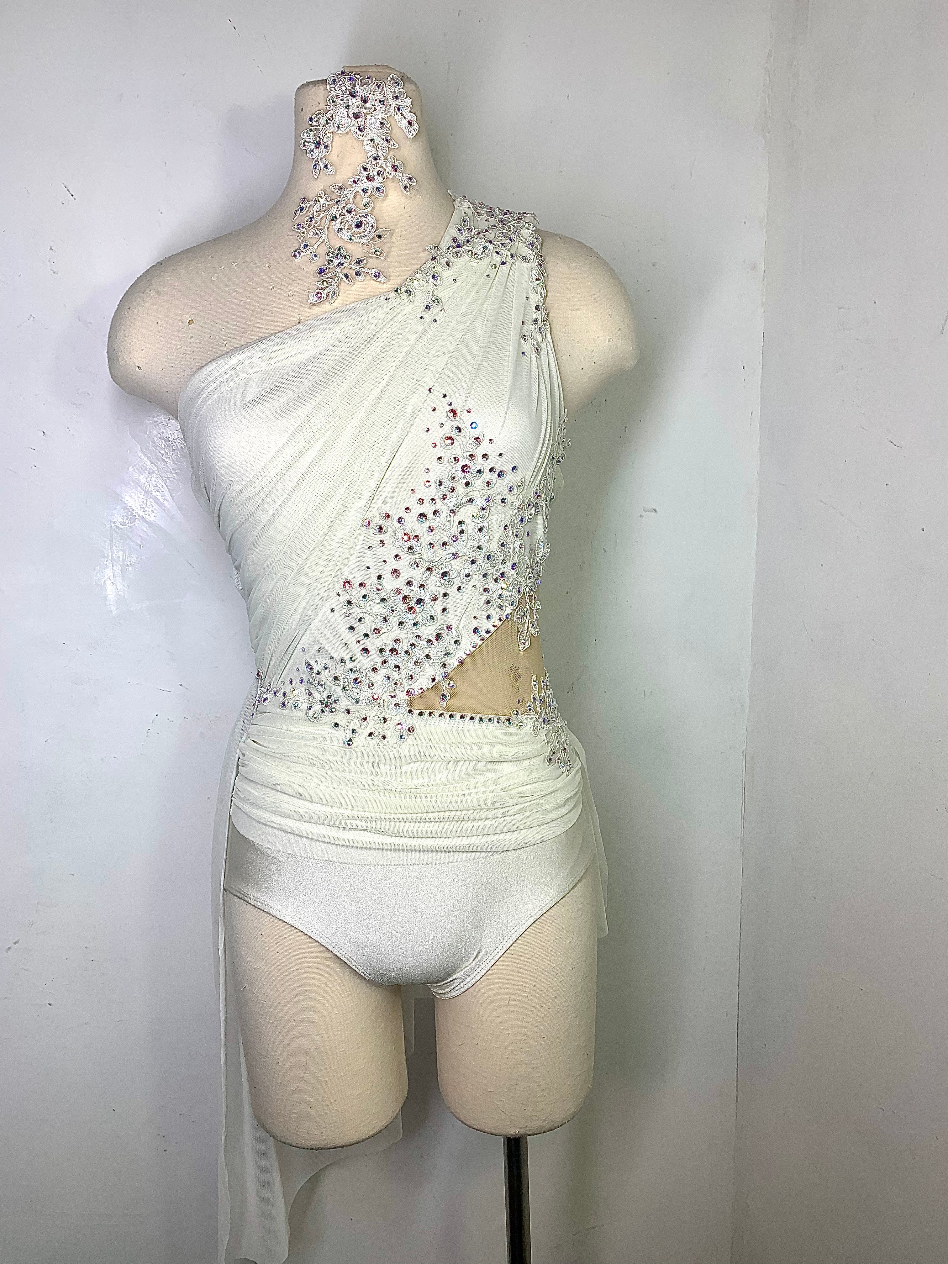 ATHENA Ivory lyrical dance costume