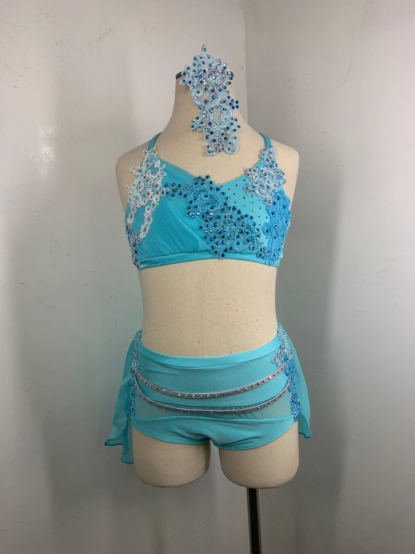 LC aqua lyrical dance costume
