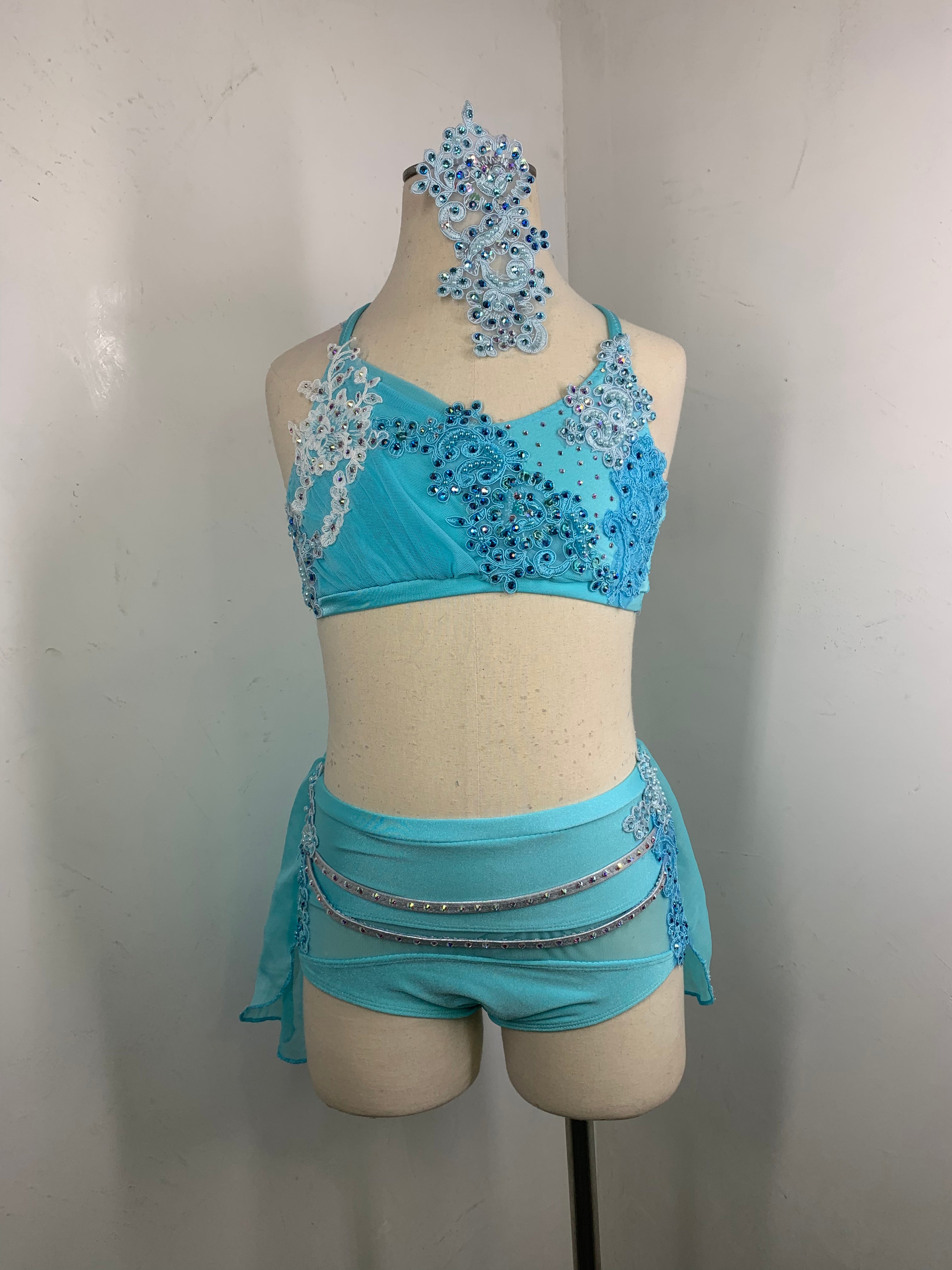KATIE aqua lyrical dance costume