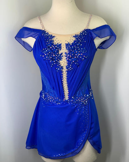 ANYA Sapphire Blue FIGURE SKATING DRESS
