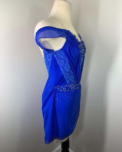ANYA Sapphire Blue FIGURE SKATING DRESS