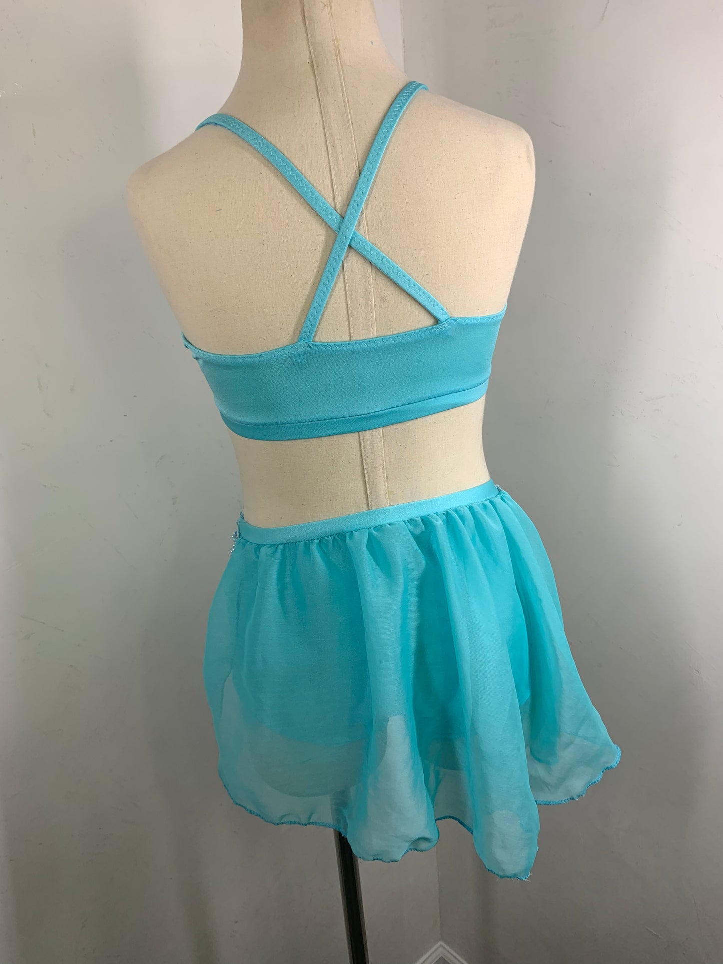 LC aqua lyrical dance costume