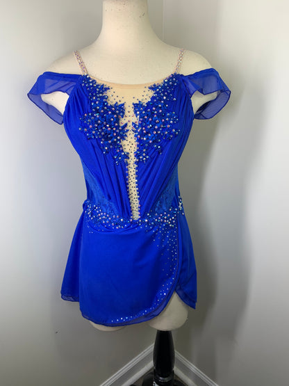 ANYA Sapphire Blue FIGURE SKATING DRESS