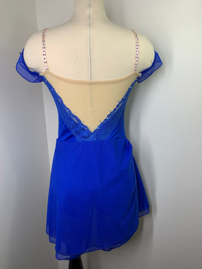 ANYA Sapphire Blue FIGURE SKATING DRESS