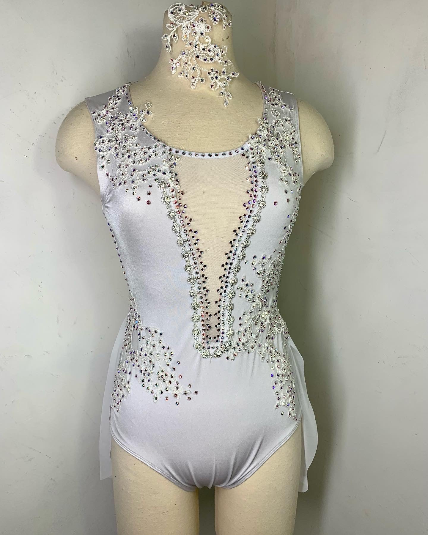 White lyrical dance costume